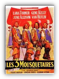 Gene Kelly, Lana Turner... D'Artagnan a rejoint les trois mousquetaires lorsqu'il s'prend de Mme Bonacieux, la couturire de la reine, qu'il va aider  sauver son honneur...  