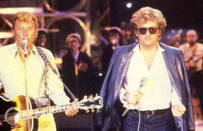 1981, Johnny Hallyday et Eddy Mitchell